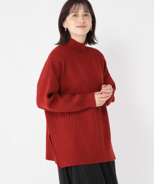 studio CLIP（スタディオクリップ）の「7ゲージ アソートハイネックプルオーバー（ニット/セーター・レディース・その他1/レッド/その他2/グレー・FREE）」の3枚目の写真