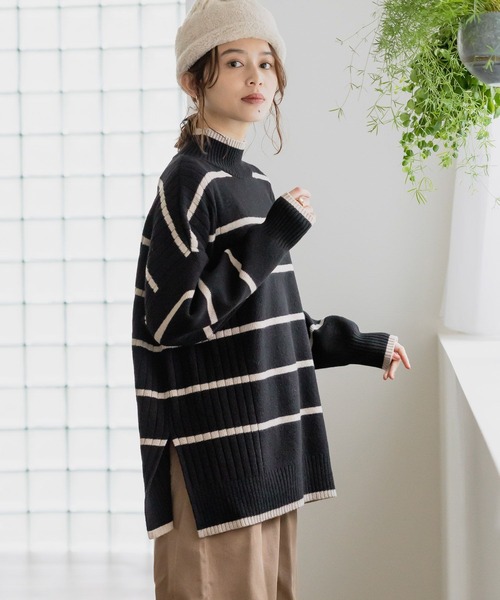 studio CLIP（スタディオクリップ）の「7ゲージ アソートハイネックプルオーバー（ニット/セーター・レディース・その他1/レッド/その他2/グレー・FREE）」の5枚目の写真