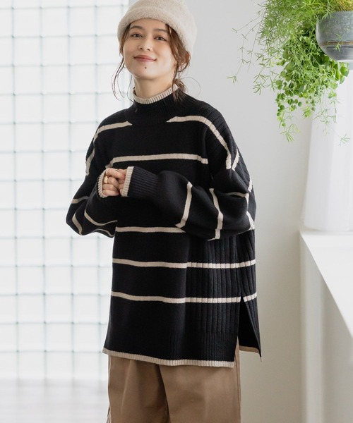 studio CLIP（スタディオクリップ）の「7ゲージ アソートハイネックプルオーバー（ニット/セーター・レディース・その他1/レッド/その他2/グレー・FREE）」の6枚目の写真