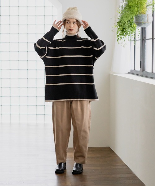 studio CLIP（スタディオクリップ）の「7ゲージ アソートハイネックプルオーバー（ニット/セーター・レディース・その他1/レッド/その他2/グレー・FREE）」の9枚目の写真