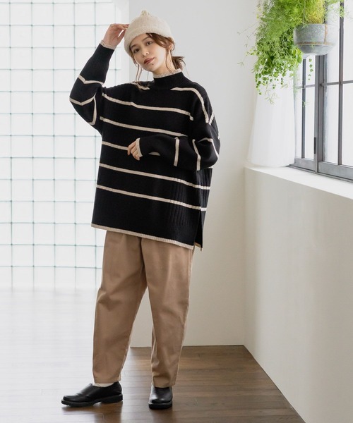 studio CLIP（スタディオクリップ）の「7ゲージ アソートハイネックプルオーバー（ニット/セーター・レディース・その他1/レッド/その他2/グレー・FREE）」の11枚目の写真