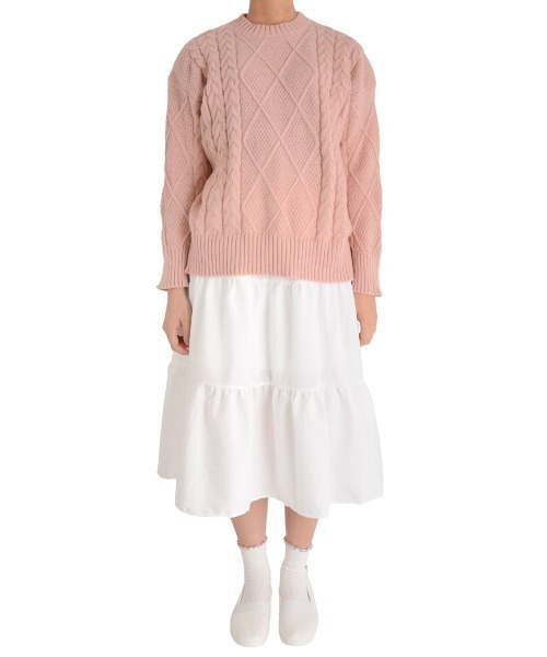 urge:(アージコロン )の「【URGE:】フレア ミモレ丈 ロングスカート(スカート・レディース・ホワイト/ブラック・SMALL/MEDIUM/LARGE/X-LARGE)」の19枚目の写真