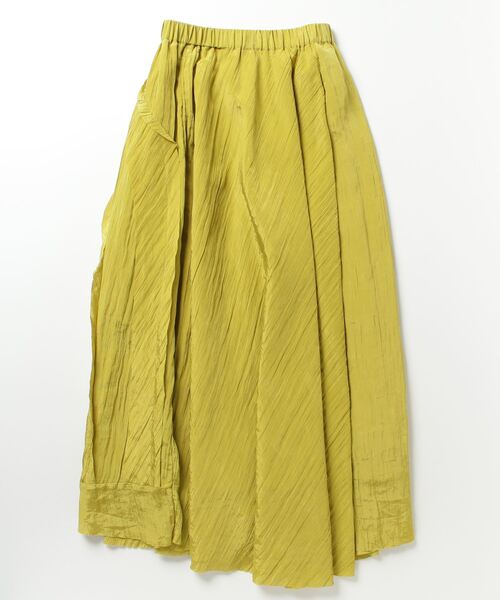 AULA（アウラ）の「AULA（アウラ）Peace Work Long Skirt（スカート・レディース・イエロー/ブラック・F）」の5枚目の写真