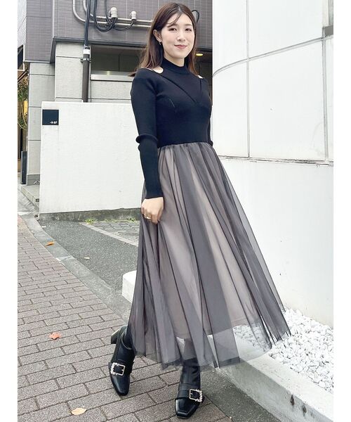 MERCURYDUO（マーキュリーデュオ）の「ショートローファーブーツ（ブーツ・レディース・ブラック/アイボリー・36/38）」の7枚目の写真