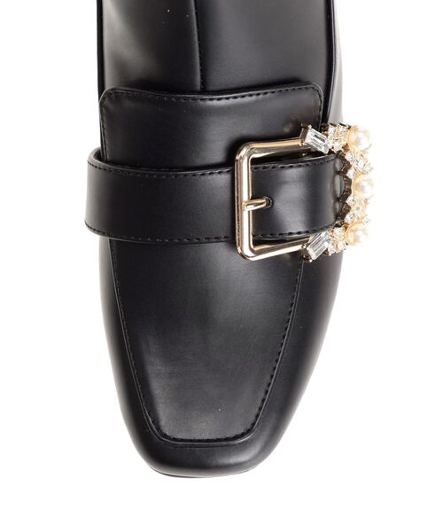 MERCURYDUO（マーキュリーデュオ）の「ショートローファーブーツ（ブーツ・レディース・ブラック/アイボリー・36/38）」の11枚目の写真