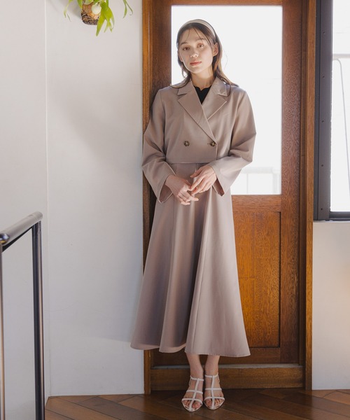 mysty woman（ミスティウーマン）の「［追加1］アソートキャミワンピース　108322（ワンピース・レディース・チャコールグレー/モカ/ホワイト系その他・FREE）」の6枚目の写真