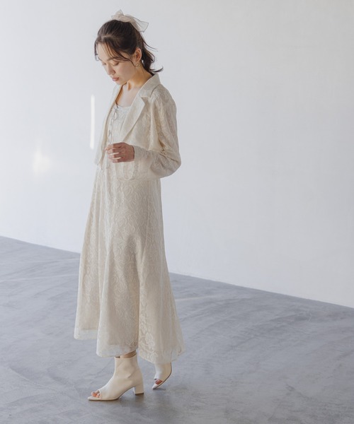 mysty woman（ミスティウーマン）の「［追加1］アソートキャミワンピース　108322（ワンピース・レディース・チャコールグレー/モカ/ホワイト系その他・FREE）」の8枚目の写真