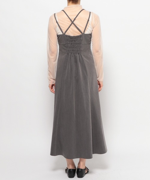 mysty woman（ミスティウーマン）の「［追加1］アソートキャミワンピース　108322（ワンピース・レディース・チャコールグレー/モカ/ホワイト系その他・FREE）」の13枚目の写真