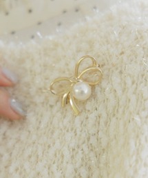 flower | リボンブローチ(ブローチ/コサージュ)