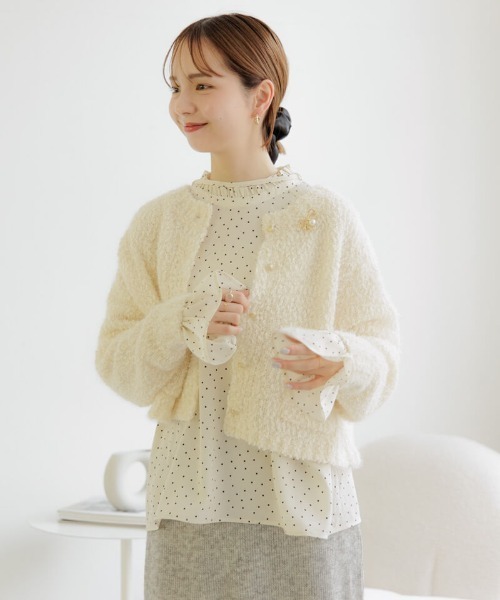 flower（フラワー）の「リボンブローチ（ブローチ/コサージュ・レディース・ゴールド・FREE）」の4枚目の写真