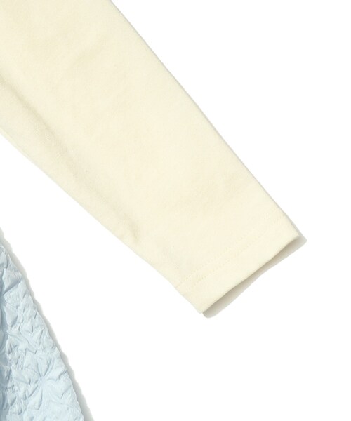 SHOO・LA・RUE（シューラルー）の「◆【110-140cm】エンボス使いドッキングキャミワンピース（ワンピース・キッズ・ブラック/サックスブルー・11/12/13/14）」の3枚目の写真