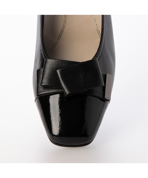 Riz raffinee（リズラフィーネ）の「【新色追加】スクエアトゥモチーフパンプス（パンプス・レディース・ブラック/ベージュ系その他7/トリコロール/ブラック系その他/デザートカモ・23cm/22.5cm/24cm/23.5cm/24.5cm）」の17枚目の写真