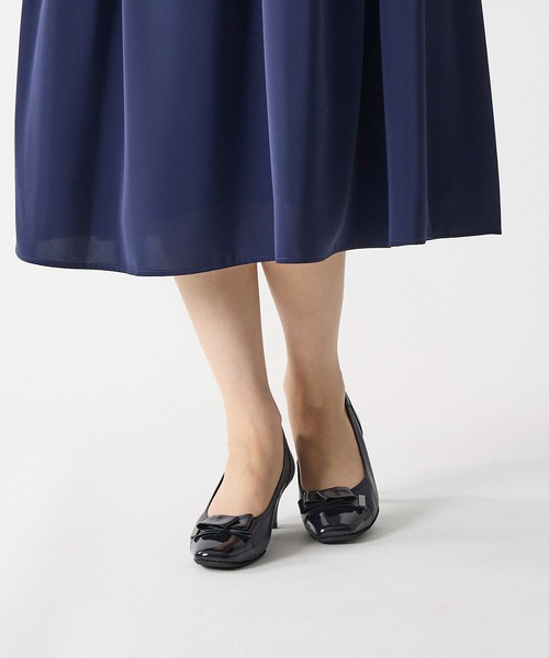 Riz raffinee（リズラフィーネ）の「【新色追加】スクエアトゥモチーフパンプス（パンプス・レディース・ブラック/ベージュ系その他7/トリコロール/ブラック系その他/デザートカモ・23cm/22.5cm/24cm/23.5cm/24.5cm）」の19枚目の写真