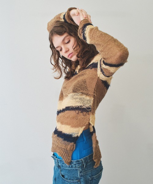 soduk（スドーク）の「wave knit top（ニット/セーター）」 - WEAR