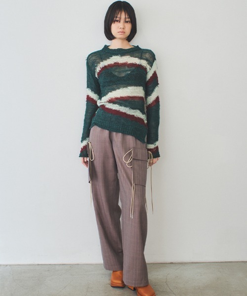 【2025A/W新作★送料無料】 soduk（スドーク）の「wave knit top（ニット/セーター）」 - WEAR トップス