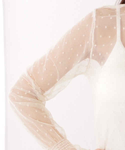 Lace Ladies(レースレディース)の「プチハイネック メロウ フリル 総レース プルオーバー(その他トップス・レディース・アイボリー/ホワイト・M/XL)」の17枚目の写真