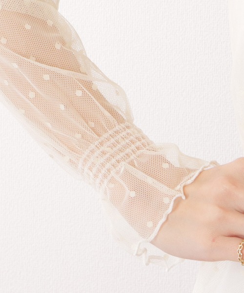 Lace Ladies(レースレディース)の「プチハイネック メロウ フリル 総レース プルオーバー(その他トップス・レディース・アイボリー/ホワイト・M/XL)」の19枚目の写真