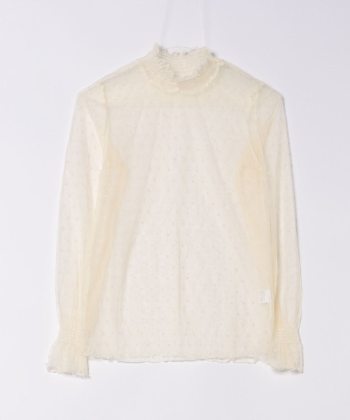 Lace Ladies(レースレディース)の「プチハイネック メロウ フリル 総レース プルオーバー(その他トップス・レディース・アイボリー/ホワイト・M/XL)」の21枚目の写真