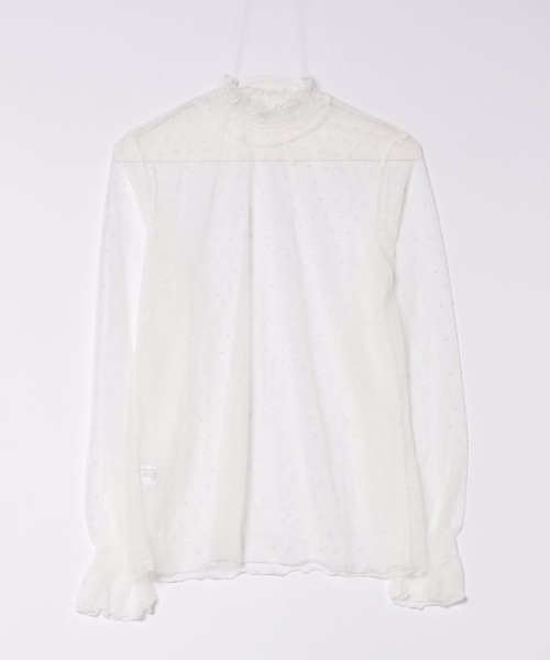 Lace Ladies(レースレディース)の「プチハイネック メロウ フリル 総レース プルオーバー(その他トップス・レディース・アイボリー/ホワイト・M/XL)」の22枚目の写真