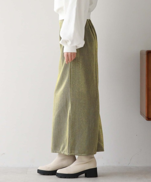 archives(アルシーヴ)の「ラメメッシュタイトスカート(スカート・レディース・ブラック/ゴールド/シルバーグレー・MEDIUM)」の20枚目の写真