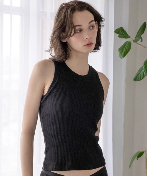 bijorie（ビジュリィ）の「【bijorie】カップ付きアメスリ／NEW BASIC series 24SS（タンクトップ・レディース・ブラック系/グリーン系/オフホワイト/マスタード/ブラック・LG/LARGE/MEDIUM）」の17枚目の写真