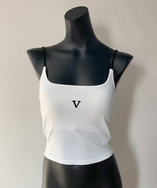 non-hedge(ノンヘッジ)の「ラバーロゴキャミソール(キャミソール・レディース・ブラック/オフホワイト/グレー・FREE)」の14枚目の写真