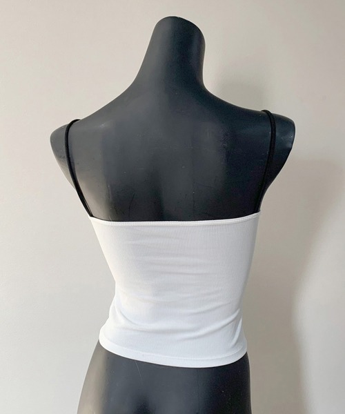 non-hedge(ノンヘッジ)の「ラバーロゴキャミソール(キャミソール・レディース・ブラック/オフホワイト/グレー・FREE)」の16枚目の写真