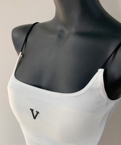 non-hedge(ノンヘッジ)の「ラバーロゴキャミソール(キャミソール・レディース・ブラック/オフホワイト/グレー・FREE)」の17枚目の写真