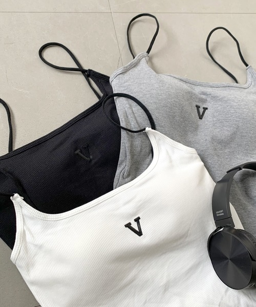 non-hedge(ノンヘッジ)の「ラバーロゴキャミソール(キャミソール・レディース・ブラック/オフホワイト/グレー・FREE)」の10枚目の写真