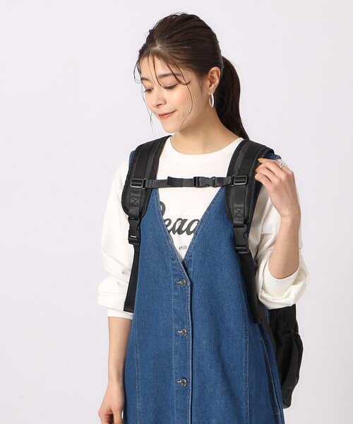 SHOO・LA・RUE（シューラルー）の「◆【撥水/ワンタッチ着脱/子育て世代の方にも】13ポケット ファンクションリュック（バックパック/リュック・レディース・ブラック/ブラック系4・00）」の21枚目の写真