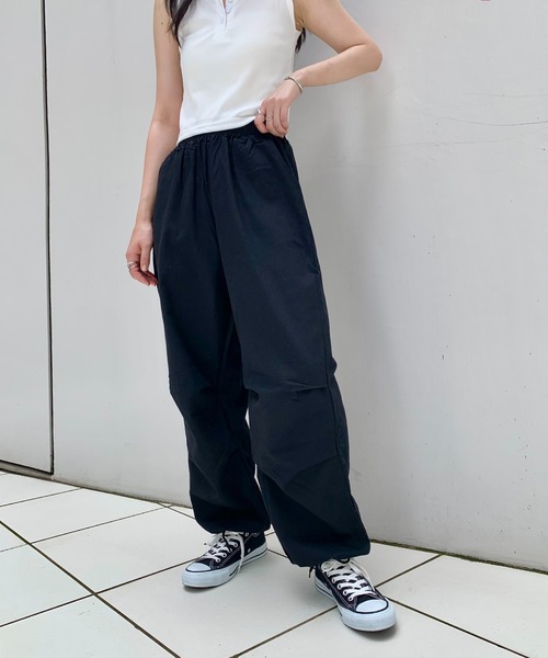 SHEPP(シープ)の「スーパーワイド ジョガーパンツ ユニセックス(その他パンツ・レディース・ブラック/ホワイト・M/L/S)」の13枚目の写真