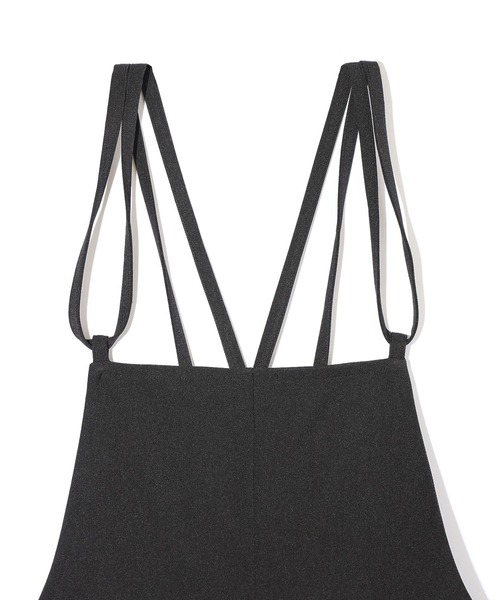 MILKFED.(ミルクフェド)の「DOUBLE STRAP SHORT OVERALLS(サロペット/オーバーオール・レディース・ベージュ/ブラック/グレー・ONE SIZE)」の6枚目の写真