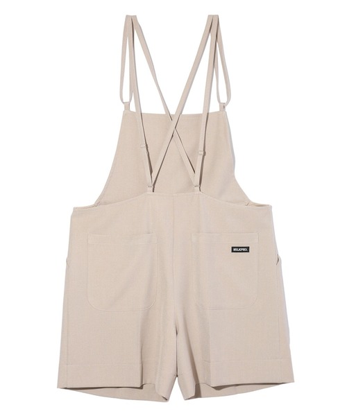 MILKFED.(ミルクフェド)の「DOUBLE STRAP SHORT OVERALLS(サロペット/オーバーオール・レディース・ベージュ/ブラック/グレー・ONE SIZE)」の12枚目の写真