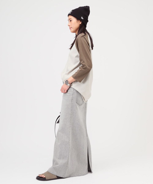 AP STUDIO（エーピーストゥディオ）の「Lt.Grayデニムスカート（スカート・レディース・ライトグレー・38/40/36）」の5枚目の写真