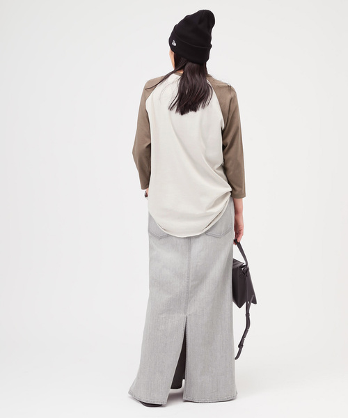 AP STUDIO（エーピーストゥディオ）の「Lt.Grayデニムスカート（スカート・レディース・ライトグレー・38/40/36）」の6枚目の写真