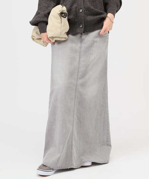 AP STUDIO（エーピーストゥディオ）の「Lt.Grayデニムスカート（スカート・レディース・ライトグレー・38/40/36）」の7枚目の写真