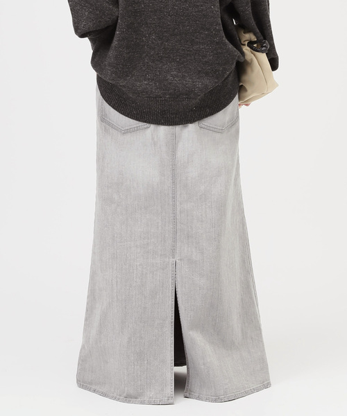 AP STUDIO（エーピーストゥディオ）の「Lt.Grayデニムスカート（スカート・レディース・ライトグレー・38/40/36）」の9枚目の写真