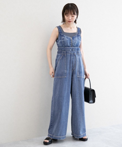RAGEBLUE（レイジブルー）の「2WAY/ビスチェセットデニムサロペット