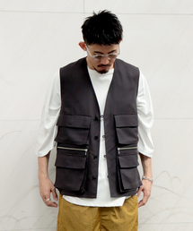 【SEEALL / シーオール】POCKET GILET