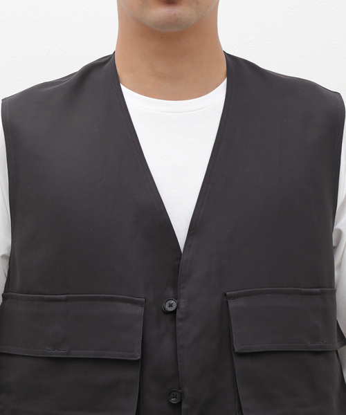 SEEALL(シーオール)の「【SEEALL / シーオール】POCKET GILET(その他アウター・メンズ・ブラック系その他・FREE)」の10枚目の写真