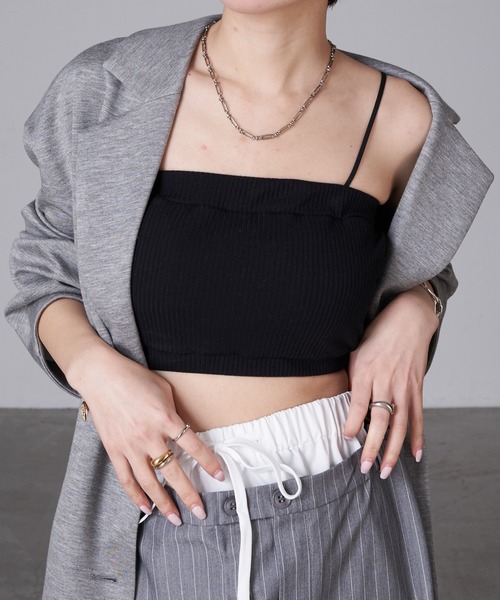 RAY CASSIN（レイカズン）の「マルチウェイチューブトップ（チューブトップ・レディース・ブラック/ホワイト・FREE）」の7枚目の写真