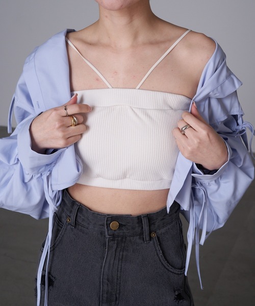 RAY CASSIN（レイカズン）の「マルチウェイチューブトップ（チューブトップ・レディース・ブラック/ホワイト・FREE）」の13枚目の写真