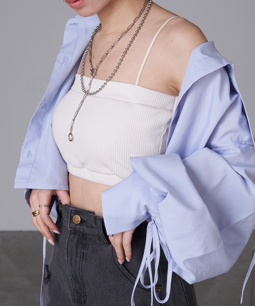 RAY CASSIN（レイカズン）の「マルチウェイチューブトップ（チューブトップ・レディース・ブラック/ホワイト・FREE）」の5枚目の写真