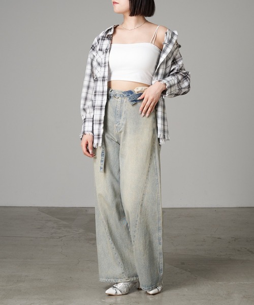 RAY CASSIN（レイカズン）の「マルチウェイチューブトップ（チューブトップ・レディース・ブラック/ホワイト・FREE）」の14枚目の写真