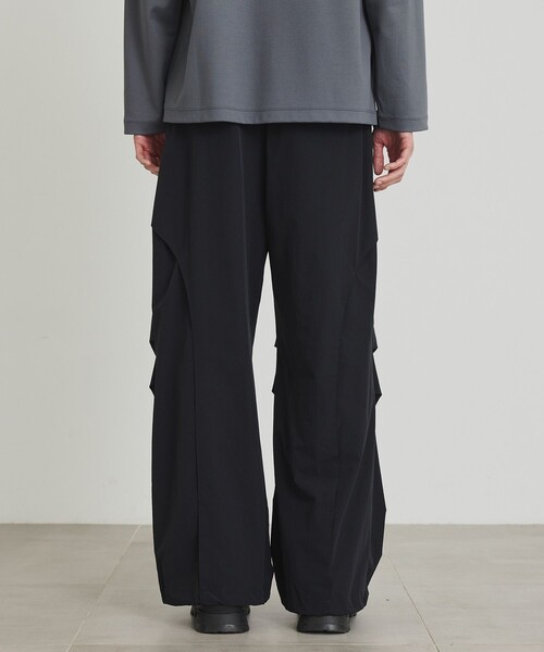 約2.4万★極美品★パブリックトウキョウ　ワイドパンツ　スリットライン　カーゴ 極美品☆パブリックトウキョウ ワイドパンツ スリットライン