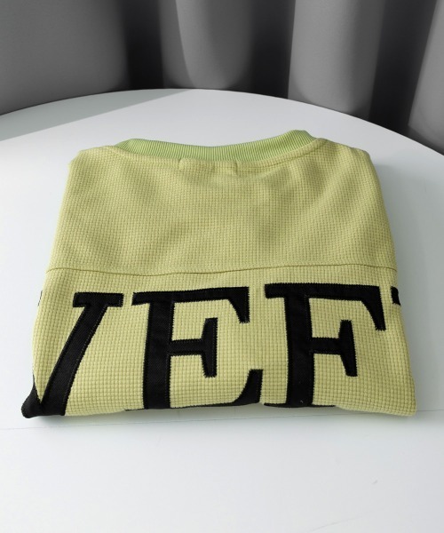 Miniministore(ミニミニストア)の「ロゴトレーナーレディースワッフルトップス(Tシャツ/カットソー・レディース・ライトグリーン/ブラック/ホワイト・FREE)」の21枚目の写真