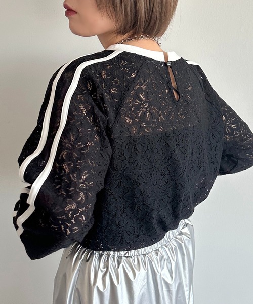 apres jour mignon(アプレジュールミニョン)の「レースライントップス【ZOZOTOWN限定アイテム】(Tシャツ/カットソー・レディース・オフホワイト/ホワイト系その他/ブラック・フリー/X-LARGE)」の17枚目の写真