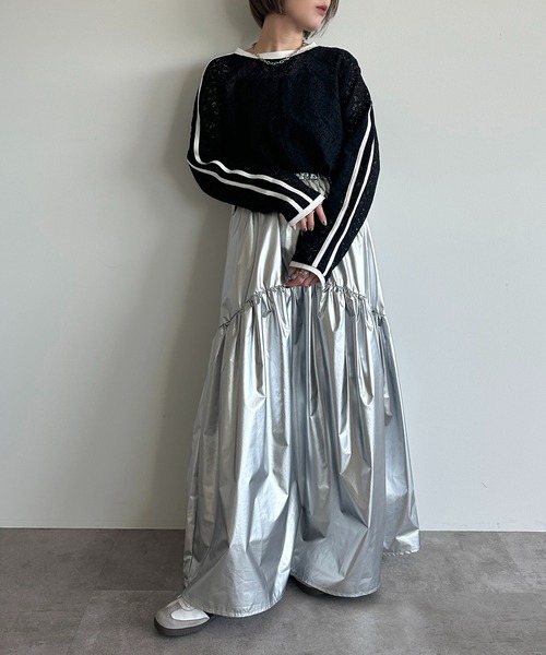 apres jour mignon(アプレジュールミニョン)の「レースライントップス【ZOZOTOWN限定アイテム】(Tシャツ/カットソー・レディース・オフホワイト/ホワイト系その他/ブラック・フリー/X-LARGE)」の19枚目の写真