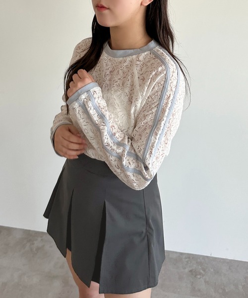 apres jour mignon(アプレジュールミニョン)の「レースライントップス【ZOZOTOWN限定アイテム】(Tシャツ/カットソー・レディース・オフホワイト/ホワイト系その他/ブラック・フリー/X-LARGE)」の5枚目の写真