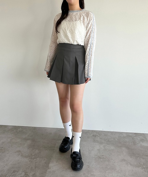 apres jour mignon(アプレジュールミニョン)の「レースライントップス【ZOZOTOWN限定アイテム】(Tシャツ/カットソー・レディース・オフホワイト/ホワイト系その他/ブラック・フリー/X-LARGE)」の10枚目の写真